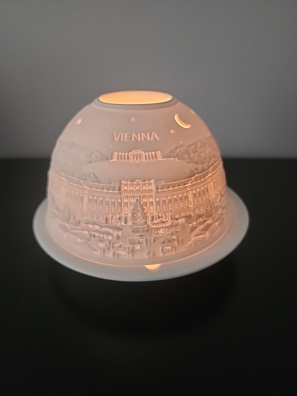 Hellmann Versand Lithophane Candle Holder Starlight Vienna Fairy Light Germany